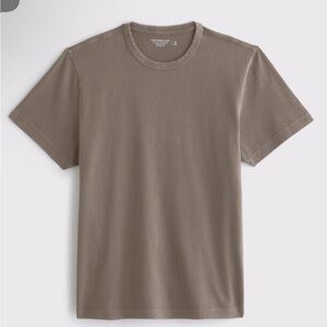 NEW Abercrombie & Fitch Tan/Taupe Soft Af Essentials Short Sleeve Tee NWOT